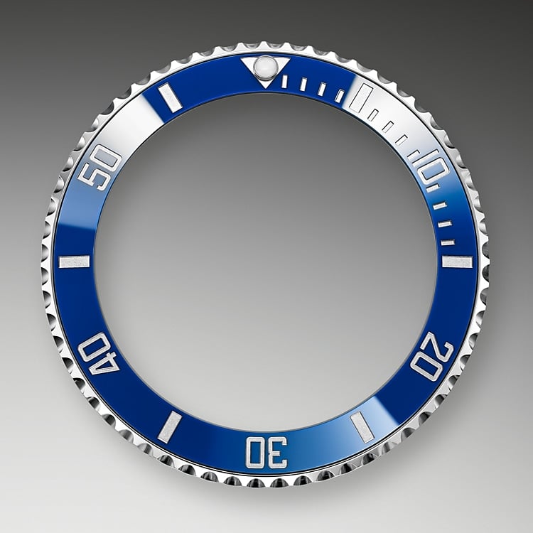 unidirectional rotatable bezel white gold 50894