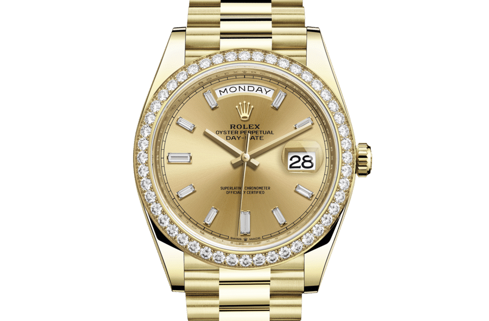 Rolex DAY DATE 40 in Gold m228348rbr 0002 Washington Watch Group