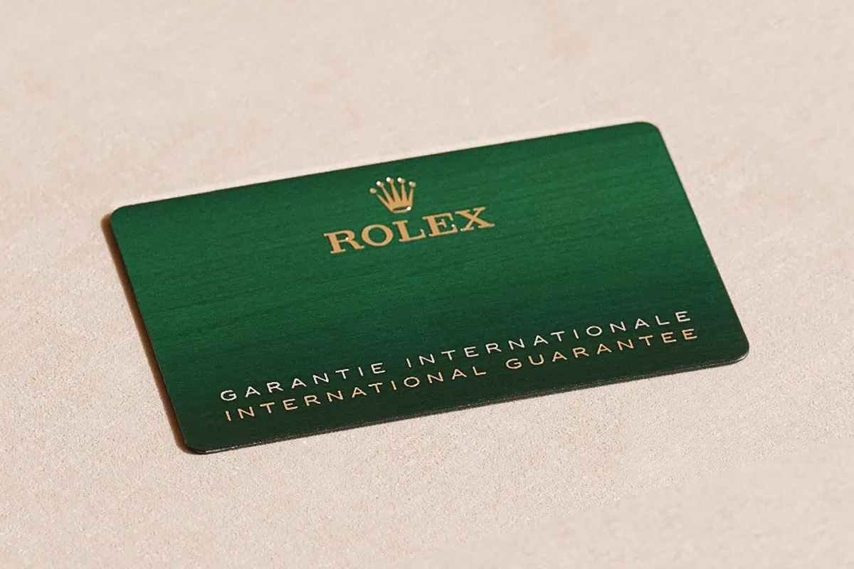 Rolex International Guarantee Card - Washington Watches 