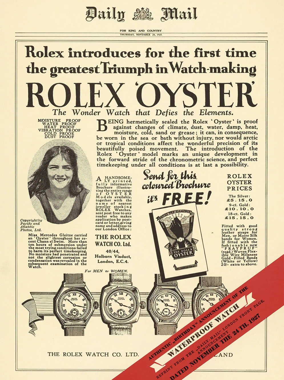 Rolex Oyster News - Washington Watches