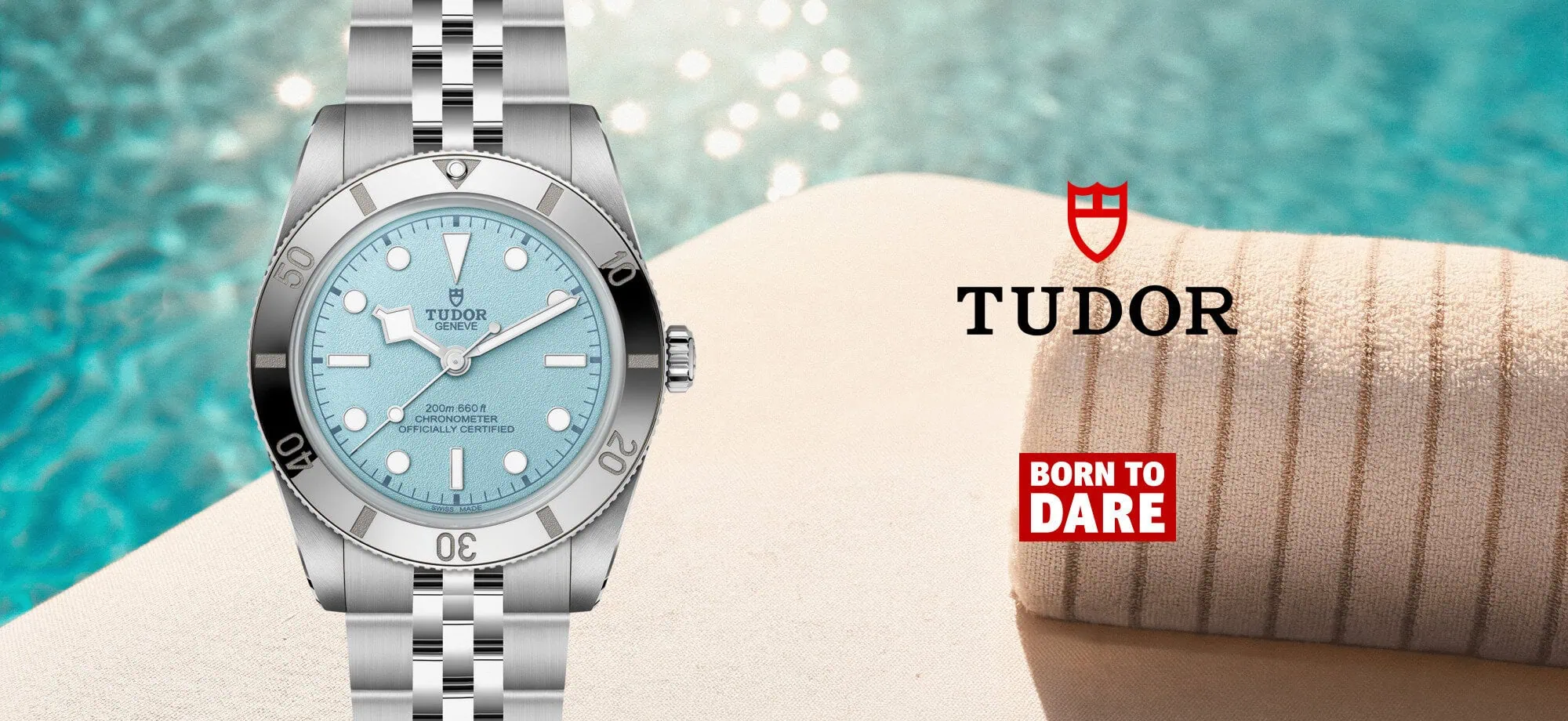 Summer_Mobile_415X645 TUDOR Black Bay Ceramic watch with Born to Dare branding - Washington Watches